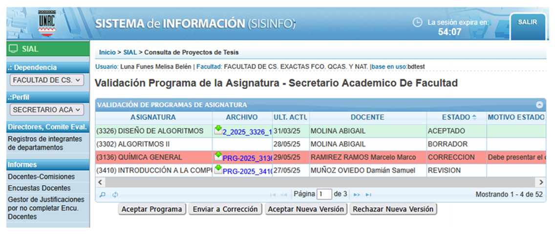 Captura ejemplo SA o Comit&eacute; ampliada
