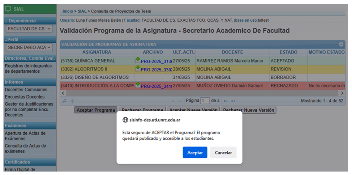 Captura ejemplo SA o Comit&eacute; ampliada