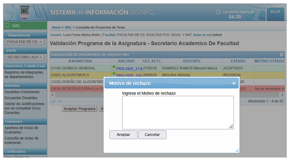 Captura ejemplo SA o Comit&eacute; ampliada