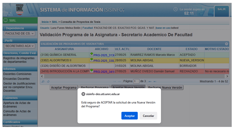 Captura ejemplo SA o Comit&eacute; ampliada